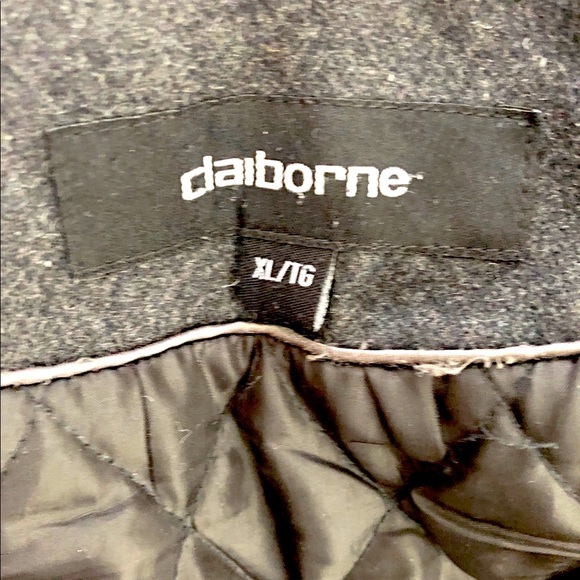 CLAIBORNE- Charcoal Wool Coat - Picture 11 of 11